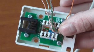 Раздел: Аппаратное обеспечение. Заметка 8. Заделка кабеля витая пара в розетку.