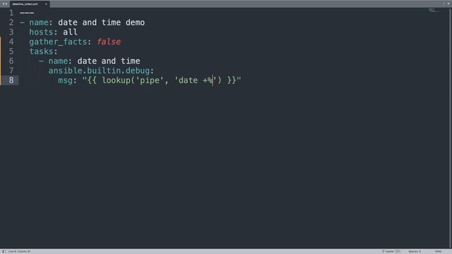 Using Date, Time and Timestamp without Facts in Ansible Playbook Ansible date and lookup plugin y смотреть онлайн