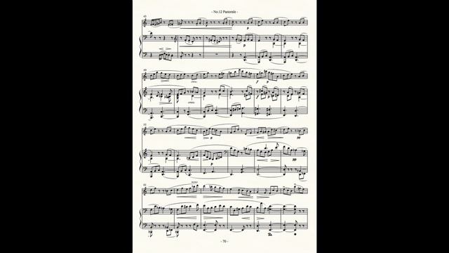 第2巻 No 12a 👤+🎹 Raff Pastolale Flute and Piano смотреть онлайн
