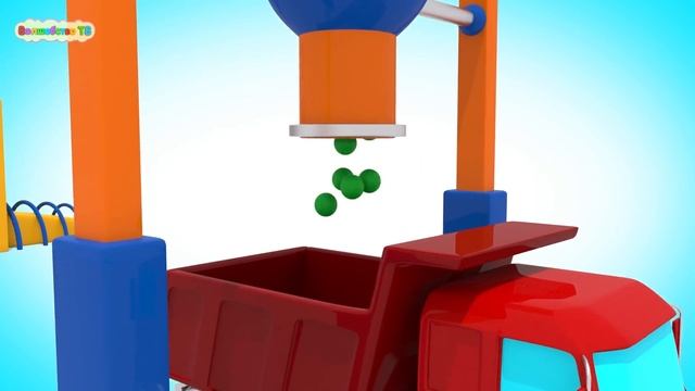 Мультфильм про Машинки _ Грузовики и Шарики _ Учим Цвета для Детей смотреть онлайн