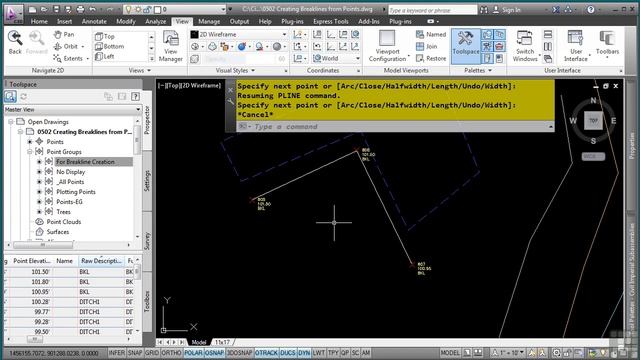 AutoCAD Civil 3D Tutorial | Creating Breaklines from Points | InfiniteSkills смотреть онлайн
