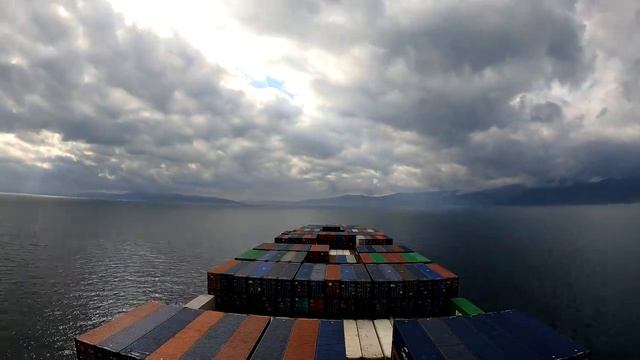 Timelapse Onboard Of Container Ship - Amazing Clouds (Koper, Rijeka, Djibouti, Trieste, Pusan)