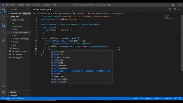 Making a Say Command [NEW]. Discord.js V12 смотреть онлайн