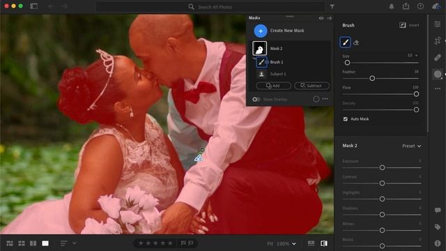 Manual background removal in Lightroom - TRICK смотреть онлайн