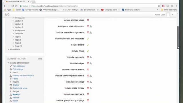 How to backup and restore a course on Moodle (Moodle 3) смотреть онлайн