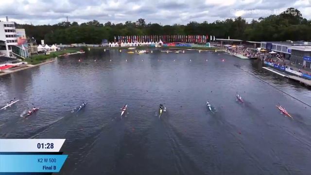 K2 Women's 500m Final B / 2023 ICF Canoe-Kayak Sprint World Championships Duisburg & Olympic Q смотреть онлайн