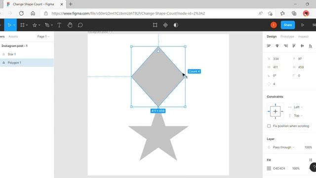 Change Shape Count – Figma смотреть онлайн