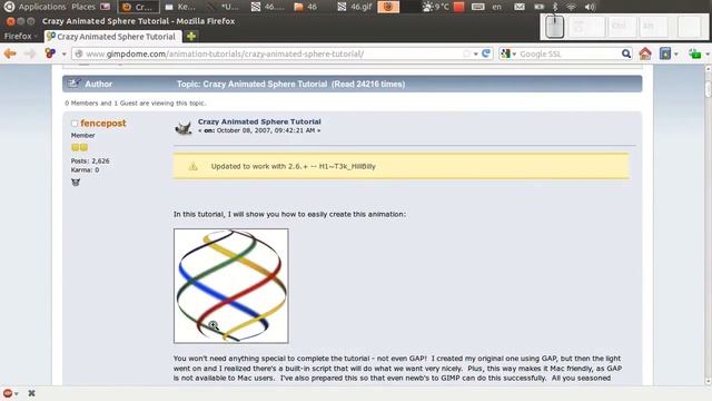 Gimp tutorijal 46 - Gif animacija смотреть онлайн