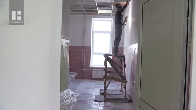 В детском саду "Клубничка" в Тамбове приступили к отделочным работам смотреть онлайн
