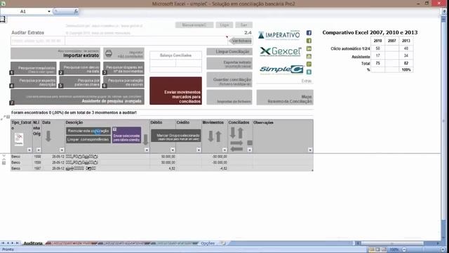 Comparativo1 Excel 2007 vs 2010 vs 2013 смотреть онлайн