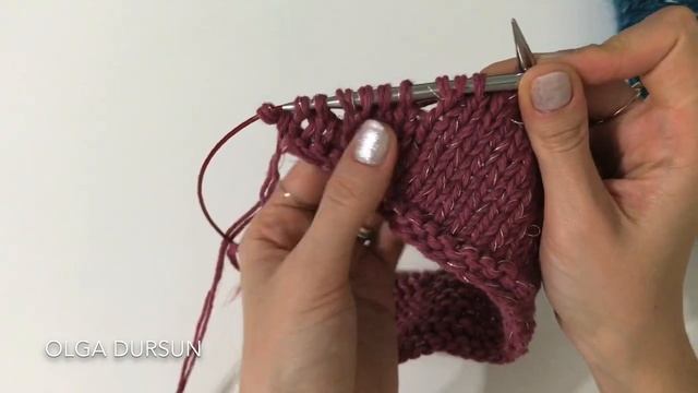 Шапка и Снуд ПОПЕРЕК спицами МК смотреть онлайн