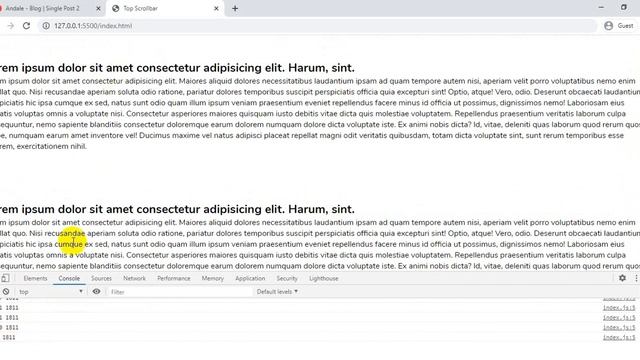How to design custom #Scrollbar at Top of the page смотреть онлайн