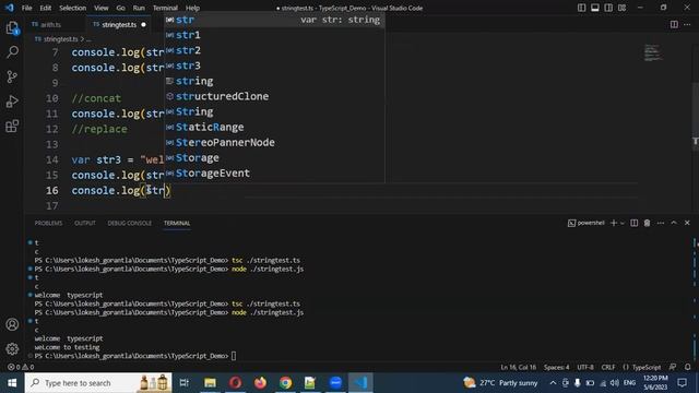 Part 7: String Methods in TypeScript | Telugu смотреть онлайн