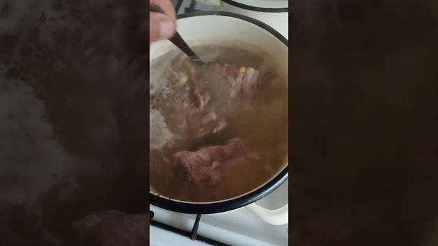 Гороховый суп со свининой.Это - вкусно!