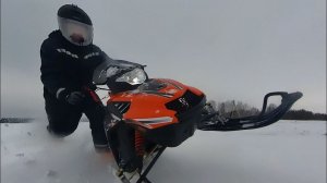 Снегоход Stels Капитан установка расширителей лыж и тест по глубокому снегу Compass 200