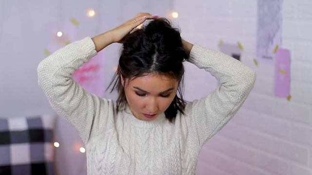 10 ПРОСТЫХ ПРИЧЕСОК для КУДРЯВЫХ и ПРЯМЫХ волос! смотреть онлайн