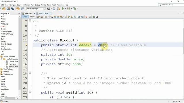 محاضرة 1 | الدرس 6 | الفرق بين المتغيرات والدوال الـ static والـ instance смотреть онлайн
