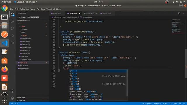Delete Data From Database in Ajax and PHP with MySQLi Part # 5 смотреть онлайн