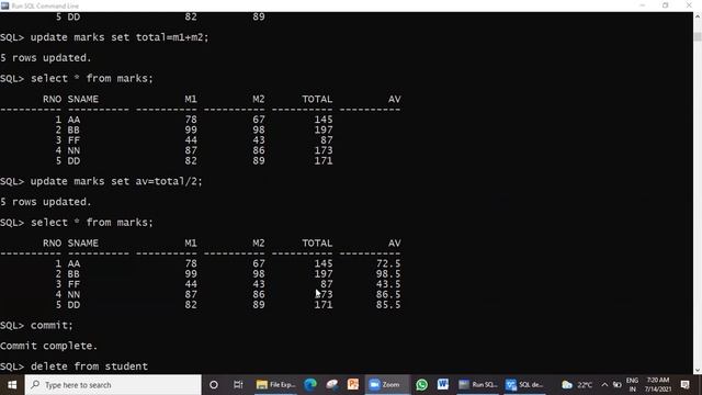 6 RDBMS Lab Update Delete DropTable14 7 21 смотреть онлайн
