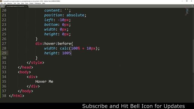 CSS Border Animation on Hover | CSS3 Hover Effects | csPoint web designing tutorial смотреть онлайн