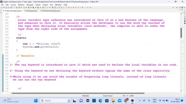 Local Varaible Type Inference -JAVA10 смотреть онлайн