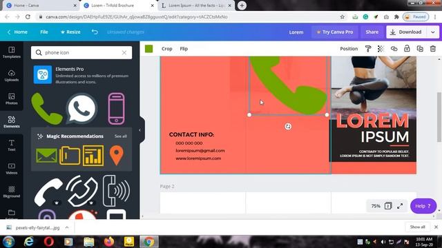 HOW TO CREATE BROCHURE IN CANVA | YOGA BROCHURE IN CANVA смотреть онлайн