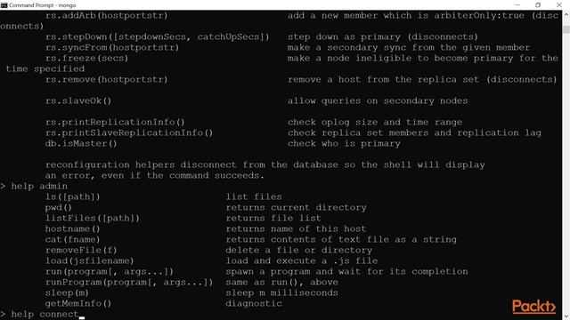Learning MongoDB 4 : Understanding the MongoDB Shell | packtpub.com смотреть онлайн