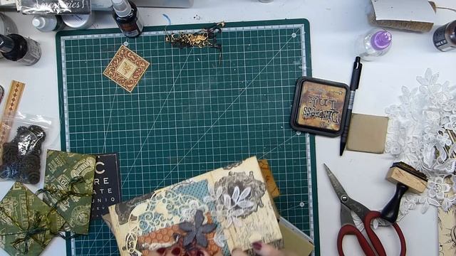 Junk Journal по системе мидори с использованием Graphic 45. Часть 1. Внутренние тетрадки. смотреть онлайн