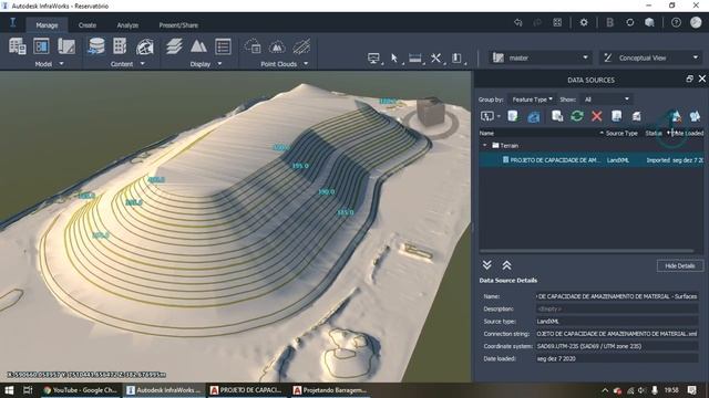 Pilha Estéril Minério ( Conceitual ) - LandXML do AutoCAD Civil 3D para InfraWorks 2021 смотреть онлайн
