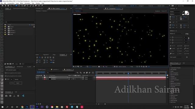 3 Способа создания магических частиц в After Effects. смотреть онлайн