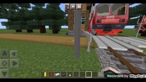 ДВА САПСАНА И ПАРОВОЗ! работаю дежурным по переезду!|в Майнкрафт!