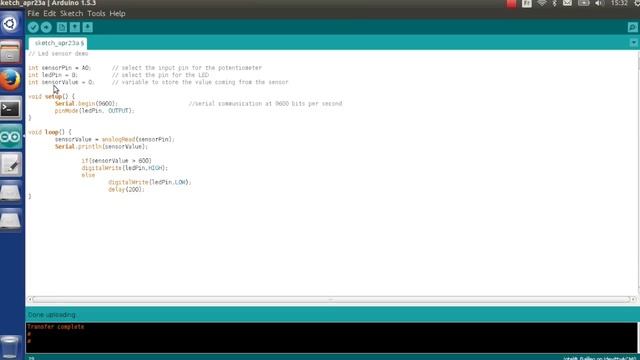 Intel Galileo lab 4 : LedSensor in Arduino sketch смотреть онлайн