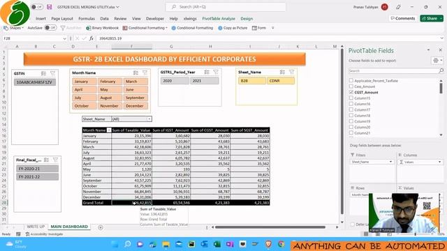 COMBINE MULTIPLE GSTR2B EXCEL - 100% FREE , NO VBA , NO APP , NO CODING JUST EXCEL смотреть онлайн