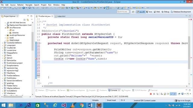 Cookie part 2,cookie in servlet ,how to use cookie in servlet,Servlet:Cookies смотреть онлайн