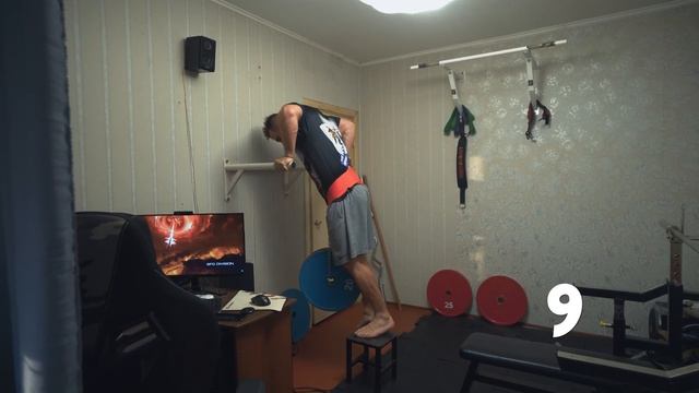 Домашние брусья. 60 кг на количество раз. Работаем на технику смотреть онлайн