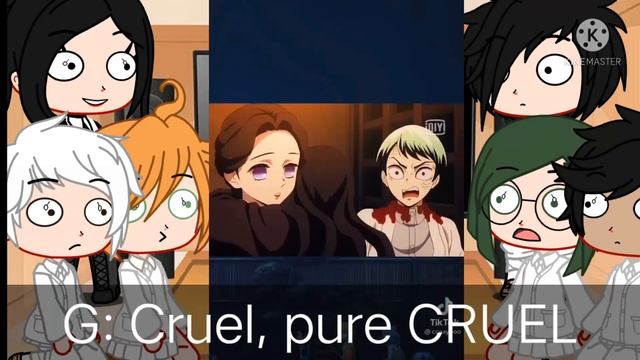 TPN react to Nezuko // Gacha club смотреть онлайн