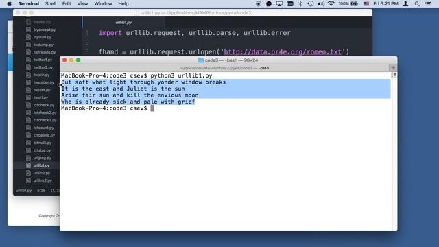 Introduction to PYTHON For Machine Learning - Worked Example Using Urllib Chapter 12 смотреть онлайн