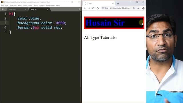Color & Background-color - CSS3 tutorial in hindi - urdu - Class - 03 смотреть онлайн