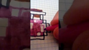 Рисунок майнкрафт по клеткам. Часть1