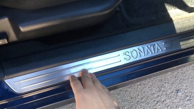 Хромированные накладки порога Sonata EF смотреть онлайн