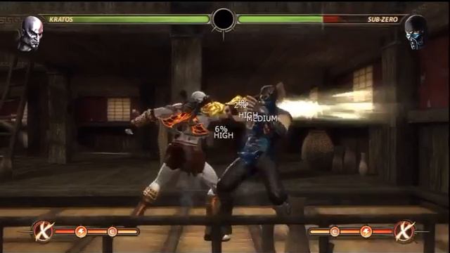 Mortal Kombat Combos with Kratos (PS3) смотреть онлайн