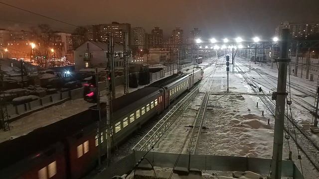 Электропоезд ЭД4М-0312 , Электропоезд ЭД4М-0341 станция Железнодорожная