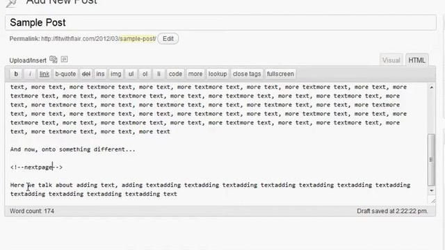 Using the nextpage tag in your WordPress blog posts смотреть онлайн