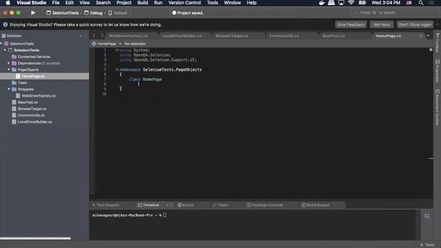Part 2 | C# Selenium POM Framework Tutorial: Adding the BastTest and Page Object Classes смотреть онлайн