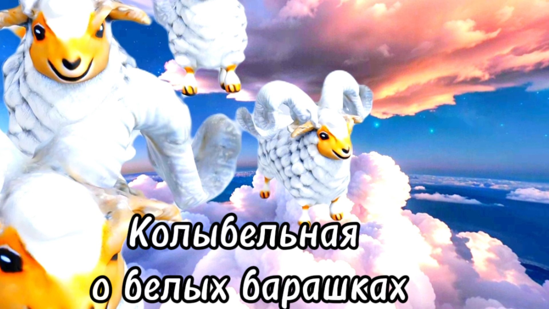 Колыбельная про белых барашков#песнидлядуши #колыбельная #animation #sunoai