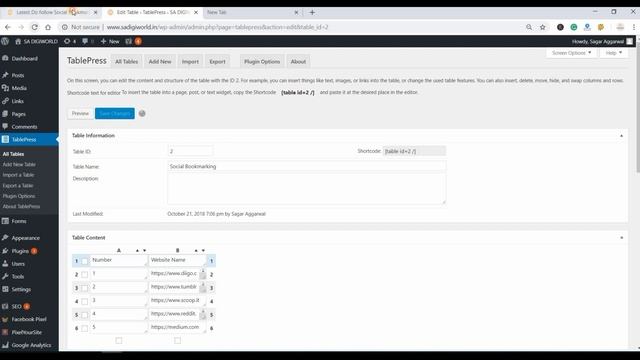 How to Insert- Best Table Plugin For WordPress || WordPress Table Plugin || SA Digiworld. смотреть онлайн