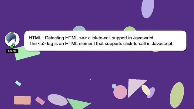 HTML : Detecting HTML a click-to-call support in Javascript смотреть онлайн