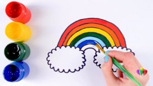 Мультики для детей Учим Цвета. Рисуем и Разукрашиваем Радугу. Для Малышей.