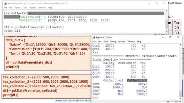 Class #9 : Unit-1 : Chapter-1 : Topic-9: Pandas DataFrame Creation (All Ways) for Class XII-IP смотреть онлайн