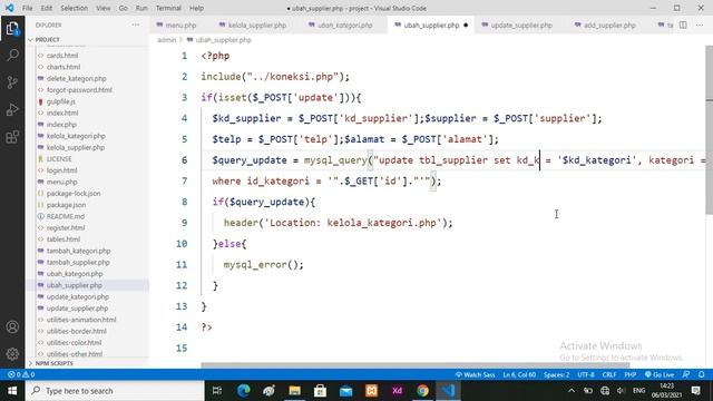 PHP Part 13 - CRUD kelola supplier part 3 смотреть онлайн